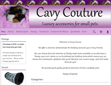 Tablet Screenshot of cavycouture.co.uk
